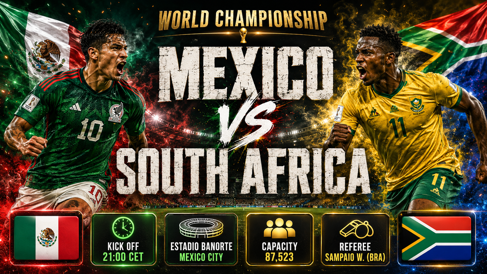 Mexiko - Südafrika : Aztekenstadion bildet den historischen Rahmen für den Auftakt einer neuen WM-Ära
